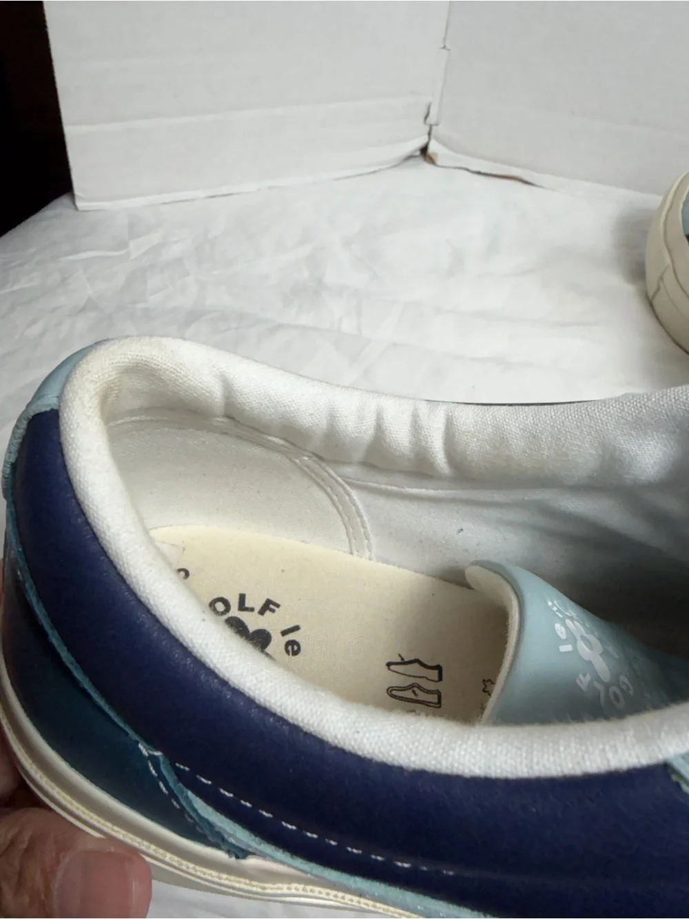 Golf Le Fleur Kids Navy and Light Blue Low-Top Sneakers